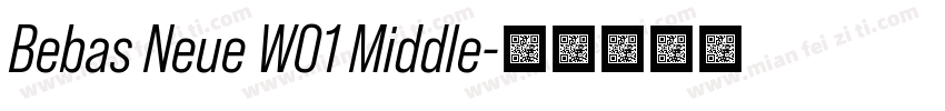 Bebas Neue W01 Middle字体转换